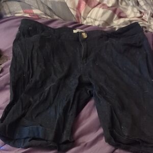 Bluenotes Black Denim Shorts